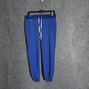 FIGS Jogger Scrub Pants Womens S Royal Blue Performance Medical Nurse Style